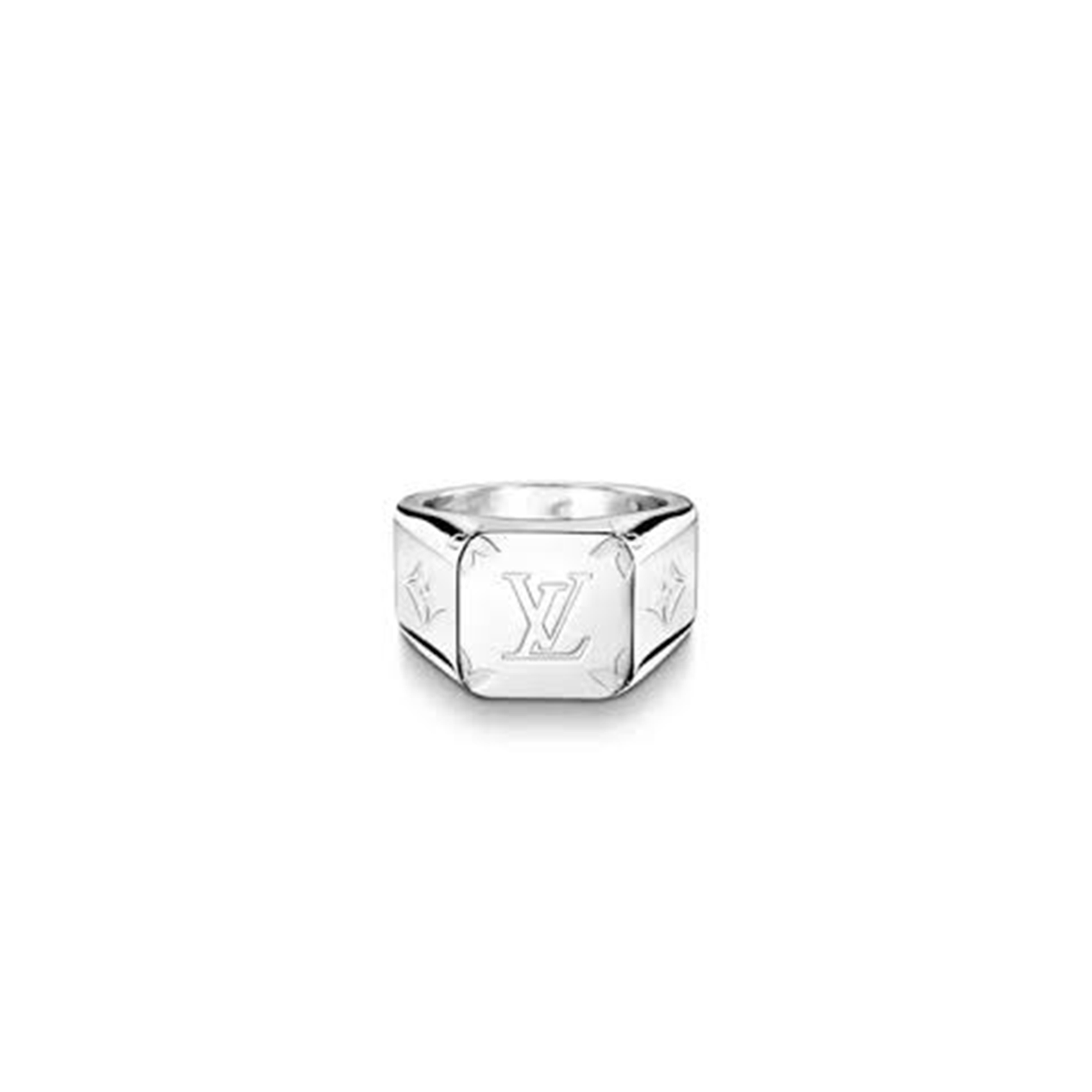 l**is V*t*n ring signet lv silver metal m62488